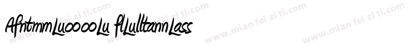 Amienne Regular字体转换